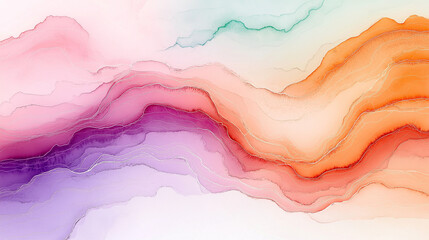 Watercolor Background - Vibrant Abstract Hand Painted Texture