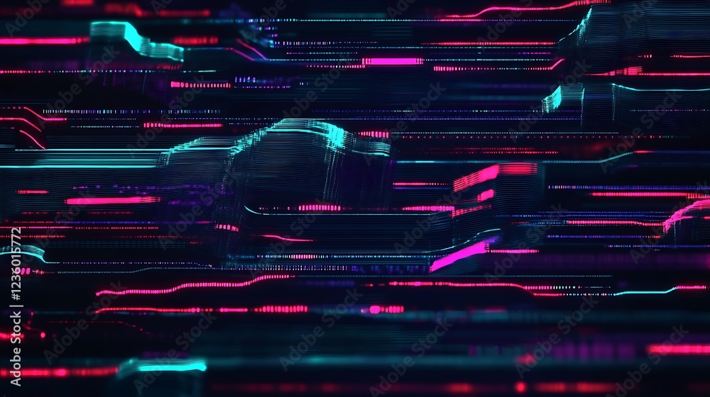 Poster Abstract digital circuit network background