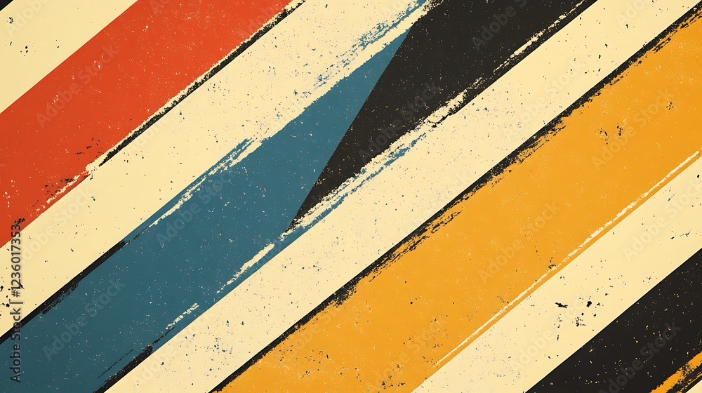 Poster abstract retro stripes background design for graphic resources