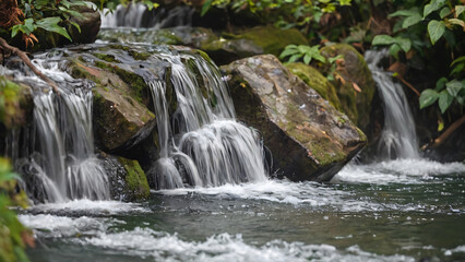 Fototapeta premium waterfall in the forest