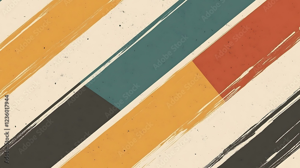 Poster abstract diagonal paint strokes background