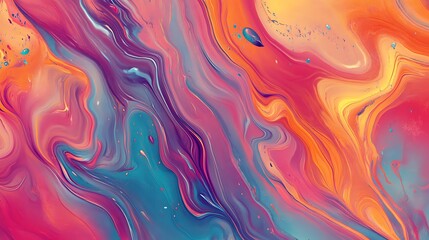 Abstract colorful paint swirl background design for art