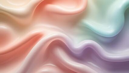 Obraz premium abstract pastel color fabric background with waves