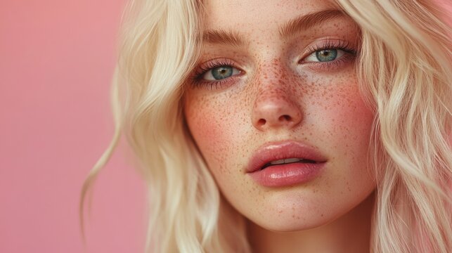 Chic Blonde Bombshell Advertising Female Beauty and Fashion