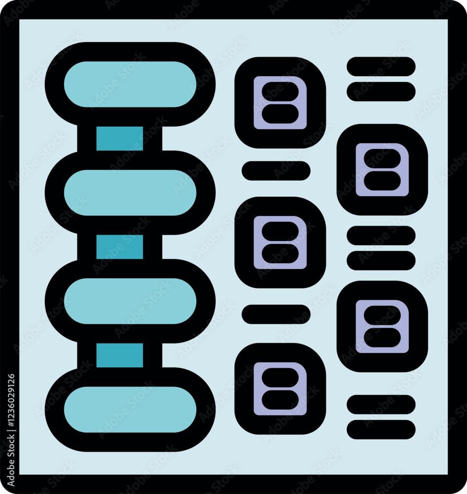 Poster server hardware is performing data backup and restore operations, ensuring data safety and business 