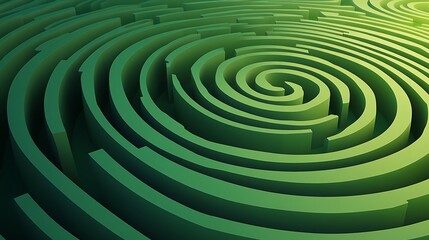 Obraz premium Abstract spiral maze, geometric pattern, design element