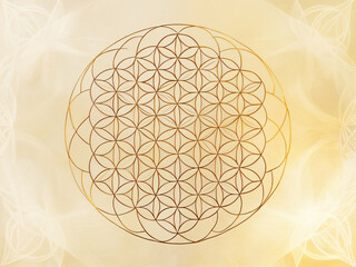 The Flower of Life design promotes a sense of inner peace.