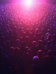 Obraz premium Vibrant Concert Audience