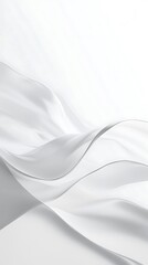 A smooth, flowing white fabric creating a soft and serene visual effect.