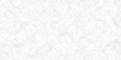 Curved reliefs abstract background White wave paper. Black and white lines seamless Topographic map patterns, topography line map. Contour abstract map relief land outline. Topographic map patterns.
