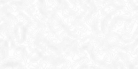 Curved reliefs abstract background White wave paper. Black and white lines seamless Topographic map patterns, topography line map. Contour abstract map relief land outline. Topographic map patterns.