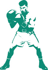 Obraz premium illustration of a player boxing