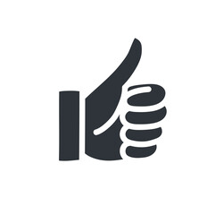 シンプルなグッドボタンのアイコン　評価　高評価　いいね　了解