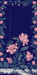 vintage lined page