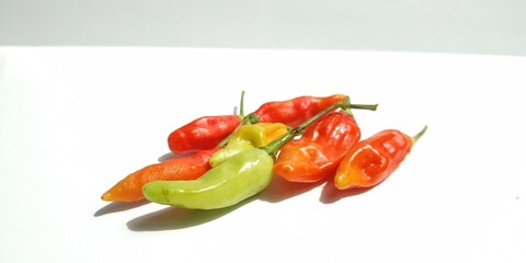 Macro Shot of Burning Red Chili Peppers