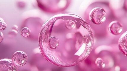 Shiny Pink Bubble: Shiny pink bubble isolated,