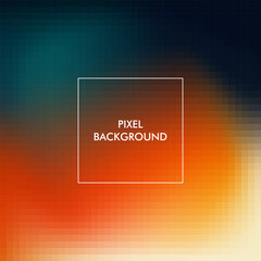 Obraz premium Gradient pixel texture abstract background with colorful color 