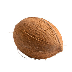 Coconut isolated on transparent background