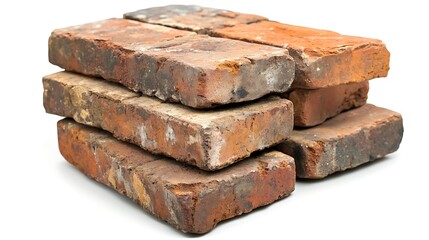 Building materials stacked bricks industrial setting photography close-up