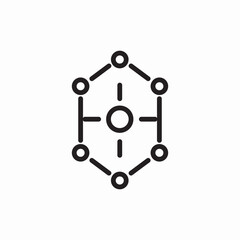 Atomic science research laboratory icon vector sign