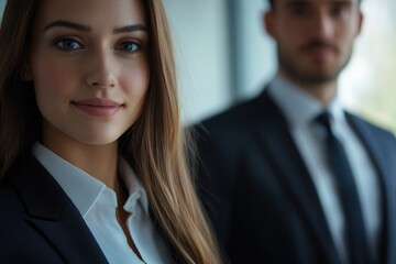 A close-up view of a man in a business suit and tie, suitable for professional or corporate use