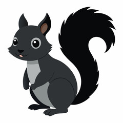 A squirrel vector on white background.