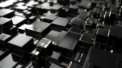 Fototapeta premium A close-up of a black geometric pattern.
