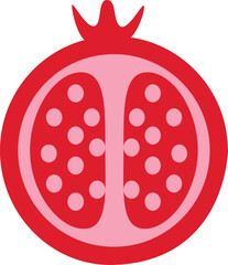 Guava. Illustration of guava fruit with isolated cartoon style on white. Summer fruits for a healthy and natural life. Vector illustration