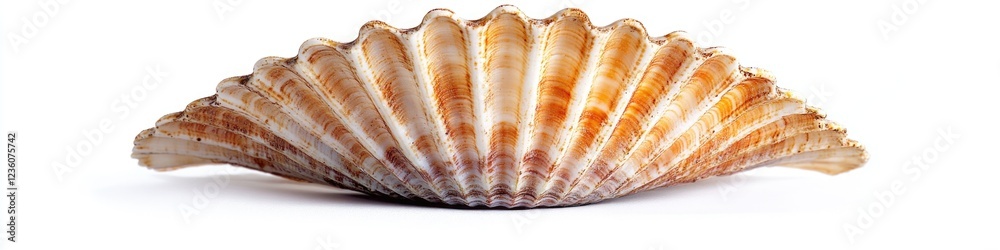 Aufkleber a close-up view of a shell on a white surface