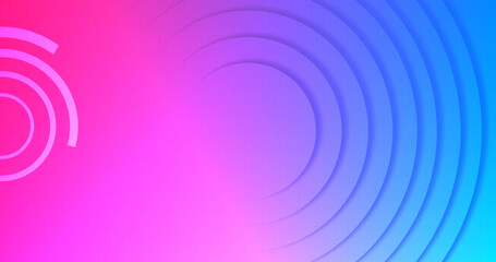 Circles moving gradient backdrop stock background. Minimal amsr smooth elegant beautiful corporate meeting bg. Seamless ripples wavy template fx asset. Futuristic flowing creative ring curve backdrop.