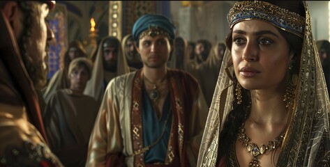 Obraz premium A Queen Either Harass wife of the Persian king