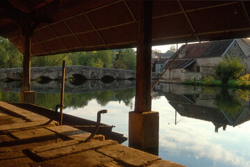 Lavoir, La Seine, Chamesson, 21, Cote d'Or, France