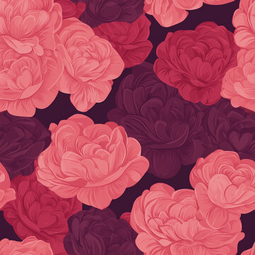 seamless pattern with roses