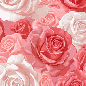 background of roses