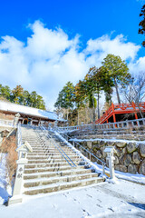 冬の呑山観音寺　福岡県篠栗町　Nomiyamakannonji temple in winter. Fukuoka-ken Sasaguri town.	