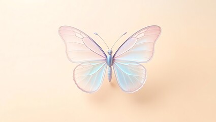 glass butterfly on a grainy background