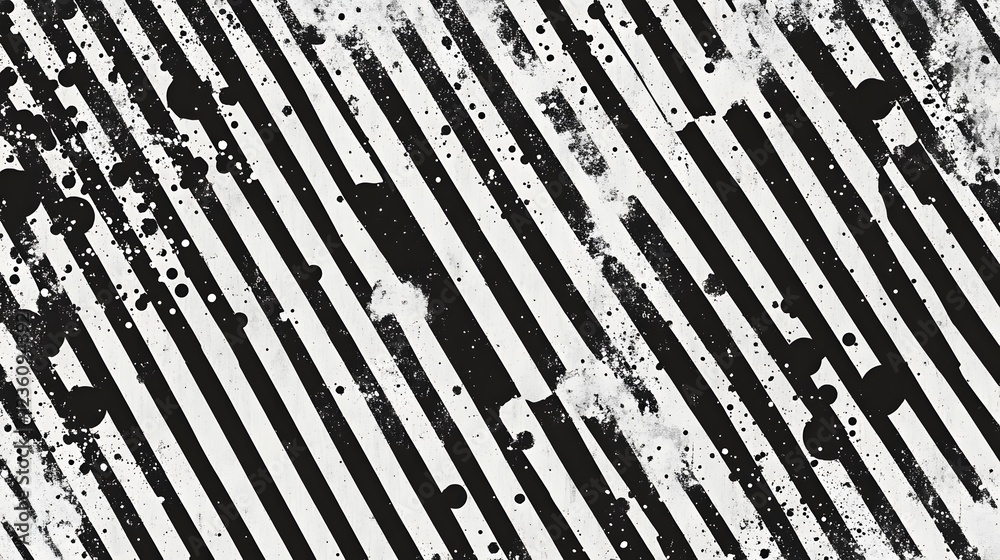 Aufkleber A striking monochromatic abstract background featuring a dynamic composition of expressive brushstrokes grungy textures and bold geometric patterns