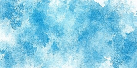 Obraz premium Soft Abstract Watercolor Background in Shades of Blue, Turquoise, Teal, Mint, and White for Creative and Artistic Projects