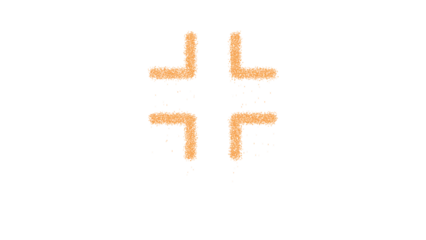 Icon compress is made of yellow grains of sand. Some grains of sand fall down. Transparent background. Black