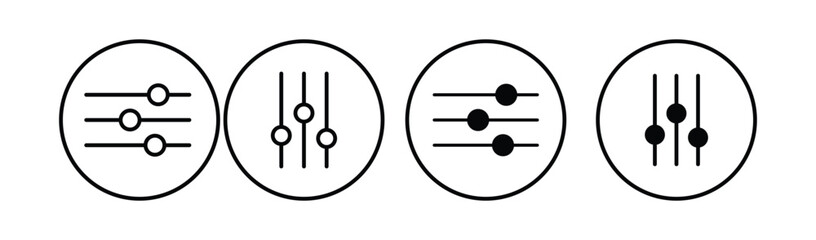 Filter icon set. funnel icon filter. Filter control icon vector set
