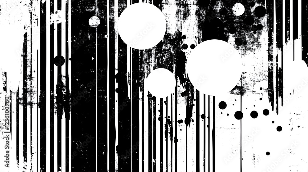 Fototapete abstract black and white grunge background with textured splattered liquid paint drops ink stains an