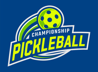 PICKLEBALL SPORTS LOGO DESIGN TEMPLATE