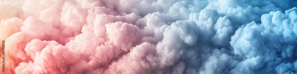 Poster A group of clouds floating in the sky, suitable for use in weather or landscape images