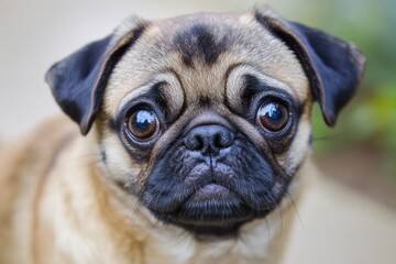 A small dog looking unhappy and forlorn