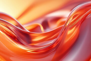 Abstract minimalist shapes, fluid design, 3d render, Generative AI