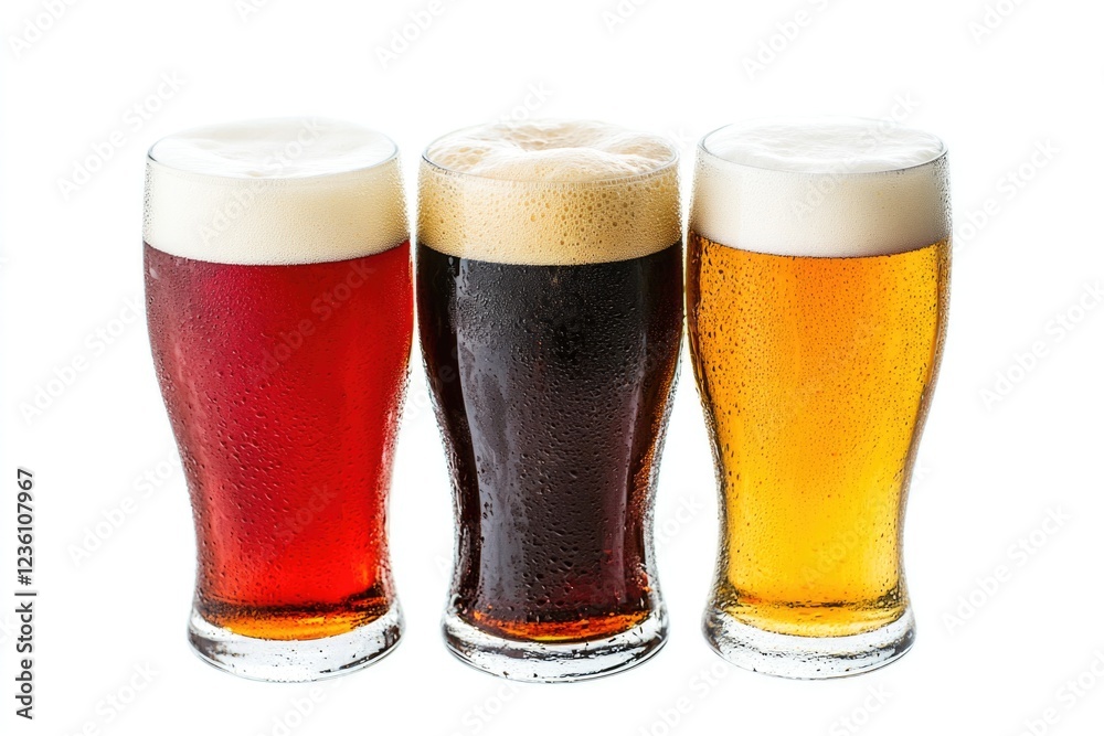 Poster three empty glassware set out in a row, perfect for a social gathering or party