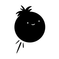 Cute Round Fruit Character