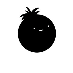 Cute Round Fruit Character