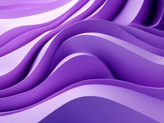 Fototapeta premium Abstract purple lines, layered design, 3d render, Generative AI