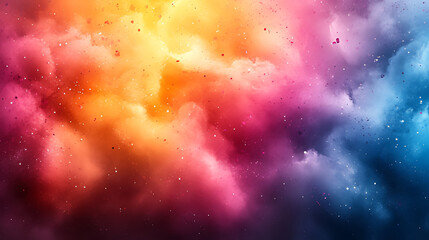 Colorful nebula explosion cosmic space background
